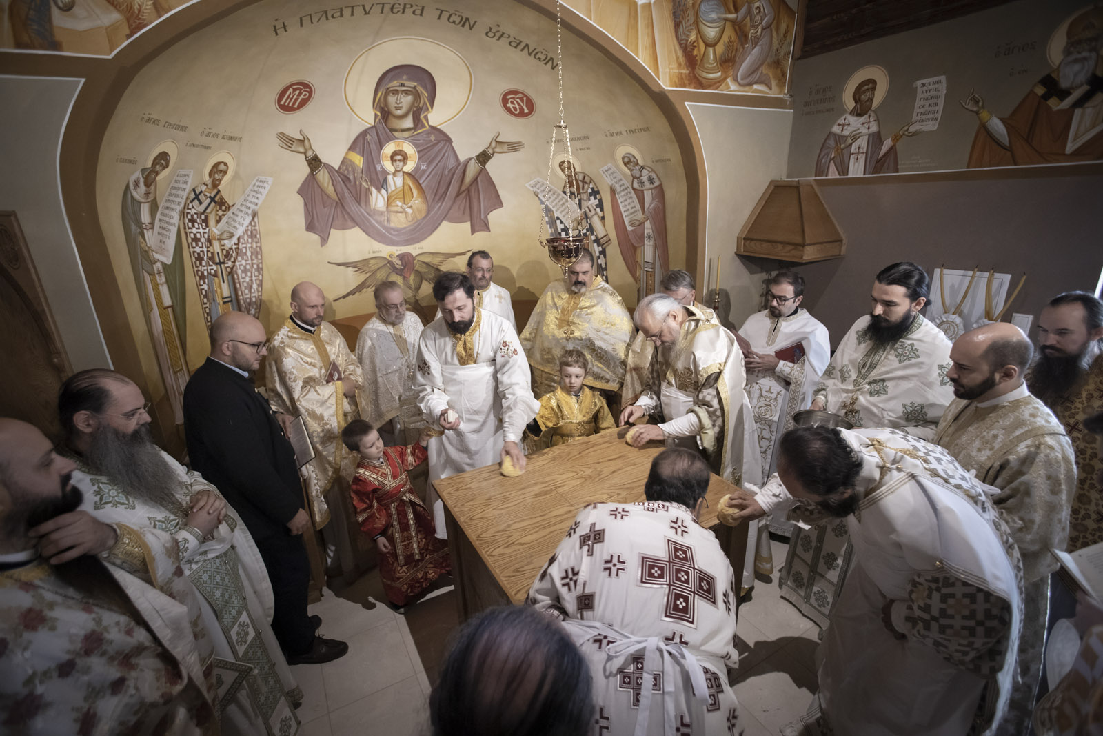 Einweihung des Katholikons des Orthodoxen Klosters in Sankt Andrä am Zicksee