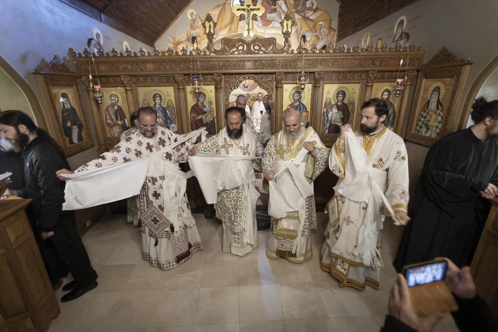 Einweihung des Katholikons des Orthodoxen Klosters in Sankt Andrä am Zicksee